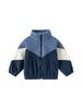 2025 Doppelseitige Fleecejacke für Jungen – Warmes, Colorblock-Freizeit-Herbstoberteil