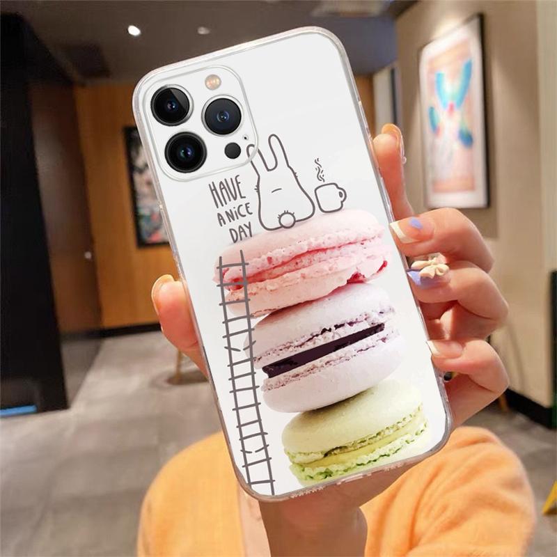 Phone Case For Iphone 17ProMax Air 16 15 14 13 Pro Max 15 16 Pro 15Plus Dessert Ice Cream Macarons Candy