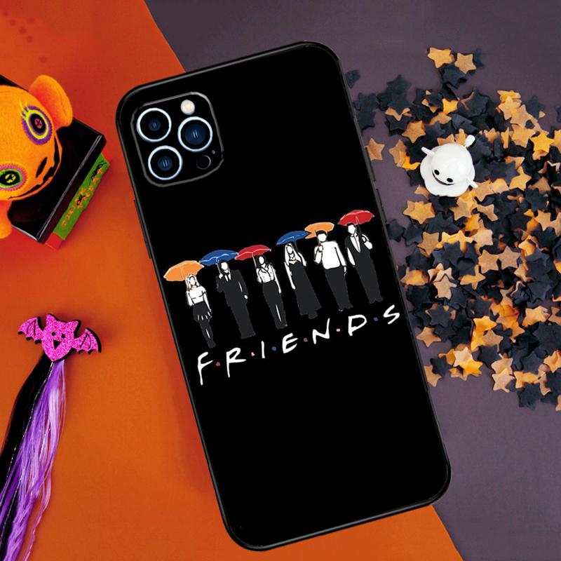 Friends Series Bumper Case For iPhone 16 14 15 Pro Max 11 12 13 Pro Max Mini XR 16e 16 15 Plus Phone Cover