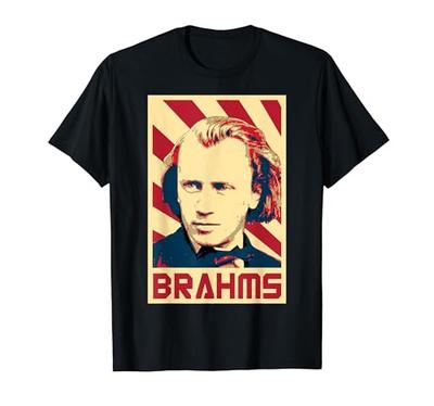 Johannes Brahms, Classical Music Composer, Retro-style T-shirt