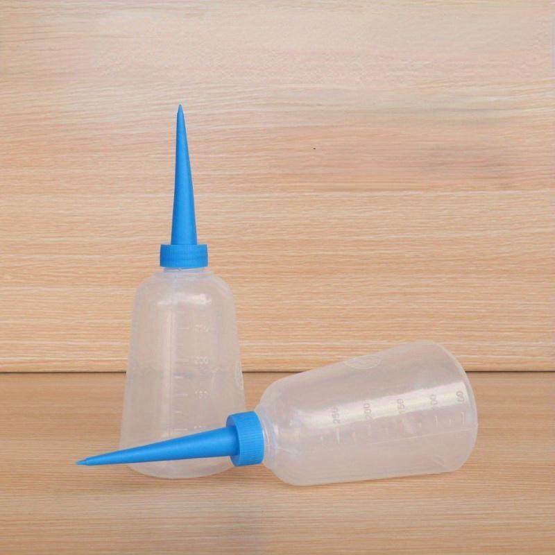 5Pcs 250ml PE Plastic Squeezable Tip Applicator Bottle Refillable Dropper with Needle Tip Caps Oil Bottles