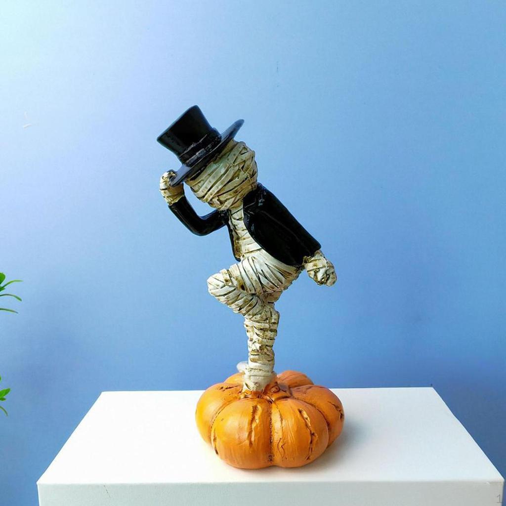 Collectible Figurine Dancing on Decoration Art Crafts with Top Hats Props Desktop Ornament for Shelf