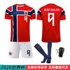 2026 Copa do Mundo EUA, Canadá e México Camisa titular da Noruega Nº. 9 Camisa de futebol Harland 10 Conjunto esportivo Erdgaard