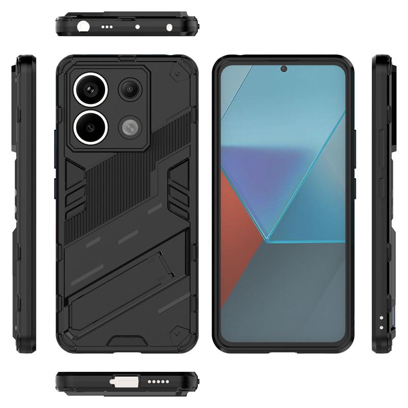 For Xiaomi Poco X6 5G Case Xiaomi Poco X5 X6 Pro 5G Cover Shockproof TPU Armor PC Holder Silicone Back Cover For Xiaomi Poco X6