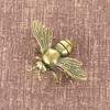 Ottone massiccio Insetti Api Figurine Miniature Tè Pet Divertente Scarabeo Collezione di artigianato Desktop Piccoli ornamenti Decorazioni per la casa