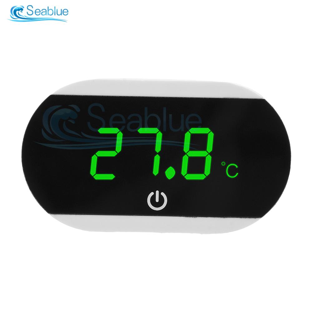 

Thermometer Fish Tank Aquarium Electronic Digital Reptile Turtle Diving Pet Box Back Sticker Electronic Thermometer C/F Switch білий