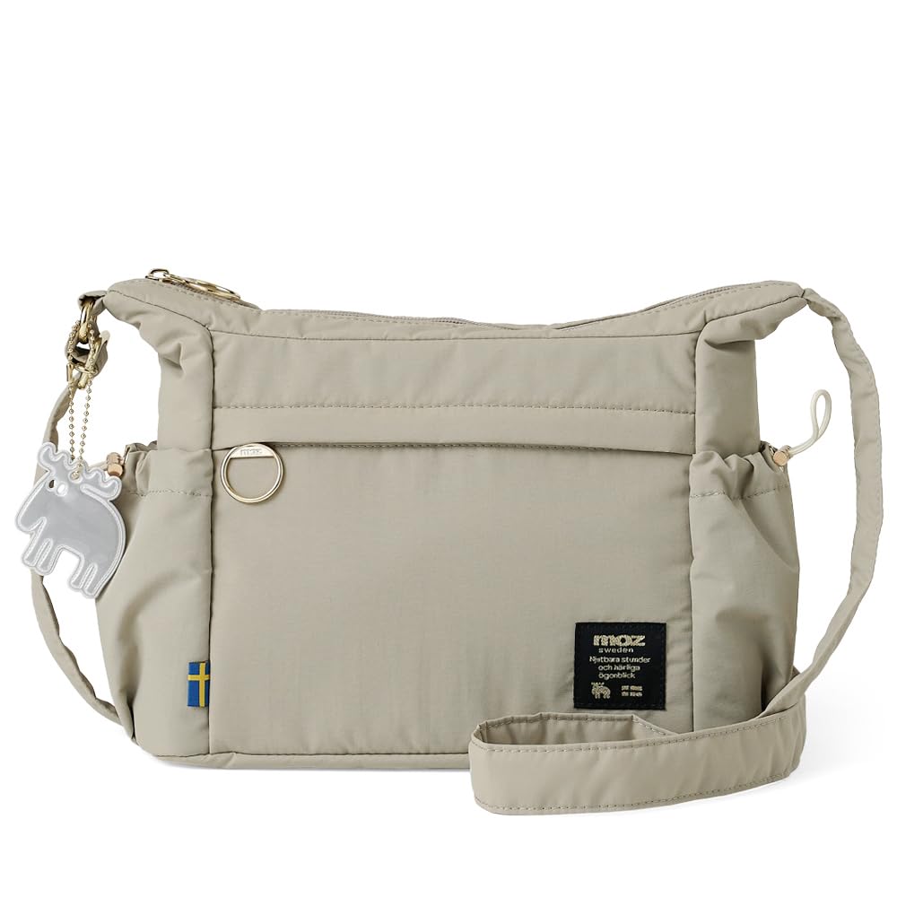 

Official [moz] 3.5L Lightweight, Ultra-Lightweight, Water-Repellent Bonded Fabric Shoulder Bag, Women s, Crossbody Bag, Elk Design, ZLQK-01