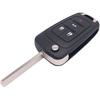 Folding Flip Replacement Key Fob Cover Case fit for 2010 2012 2011 2014 Chevy Cruze Malibu Camaro Equinox Equinox Sonic Terrain Keyless Entry Key Fob