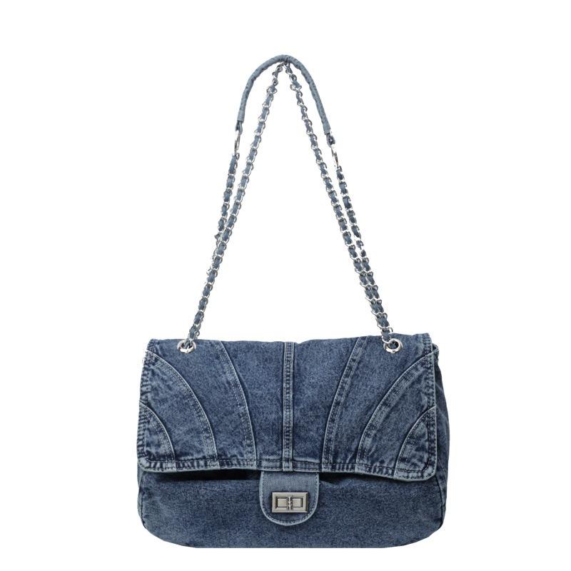 2025 New Fashionable and Versatile Chain Underarm Bag Large Capacity Commuter Shoulder Tote Bag