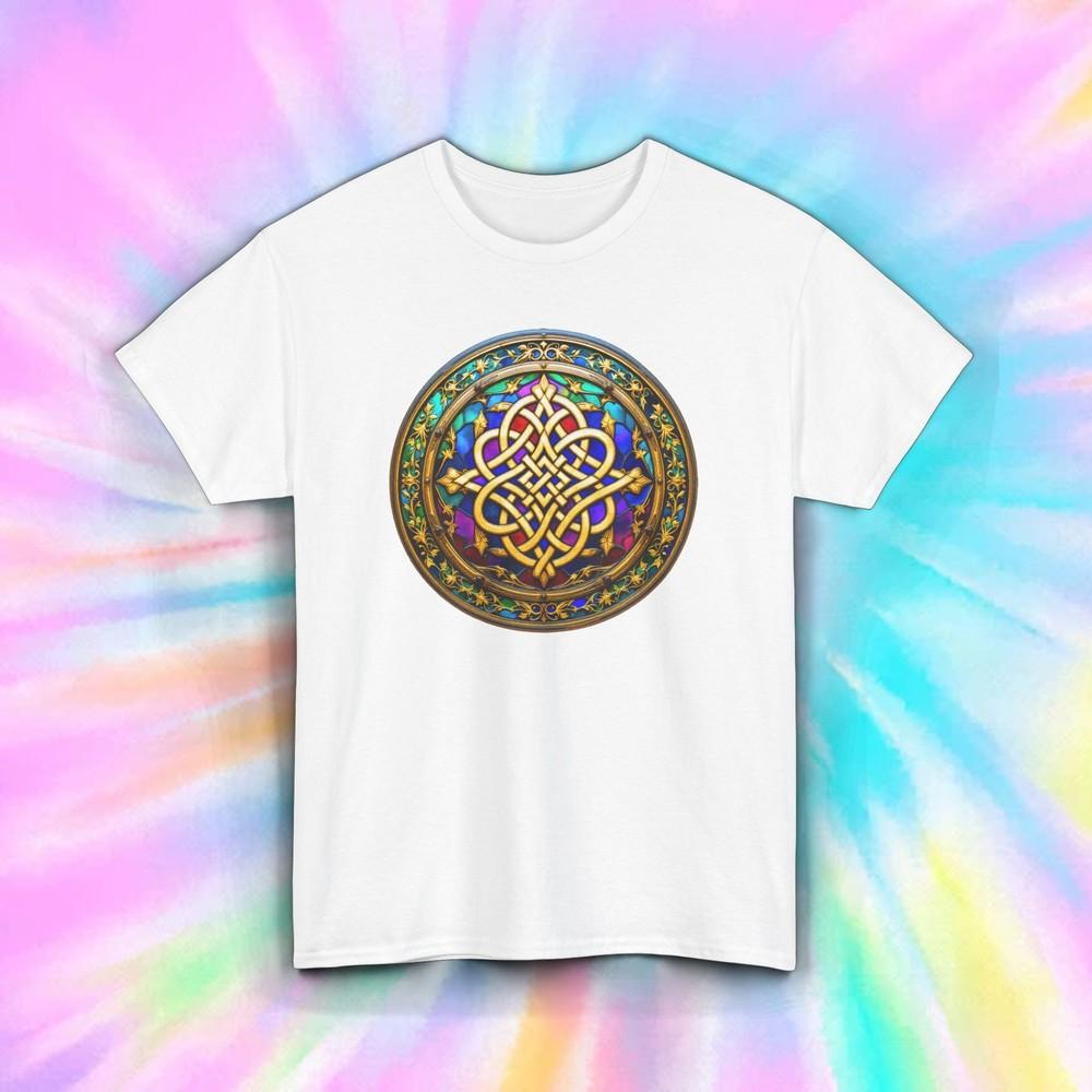 

Celtic Knot Mandala T-Shirt Colorful Medieval Art Design Tee S-5XL M