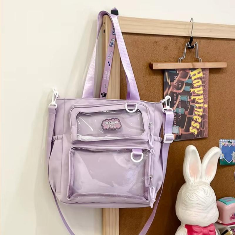 Girl's Ulzzang Ita Bag Large-capacity Crossbody Bag Japanese Comic Exhibition Single Shoulder Bag with Insert New Y2K Sweet 2026