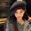 Feminine Beret White Hat With Cute Bowknot Design For Women Perfect For Autumn Winter And