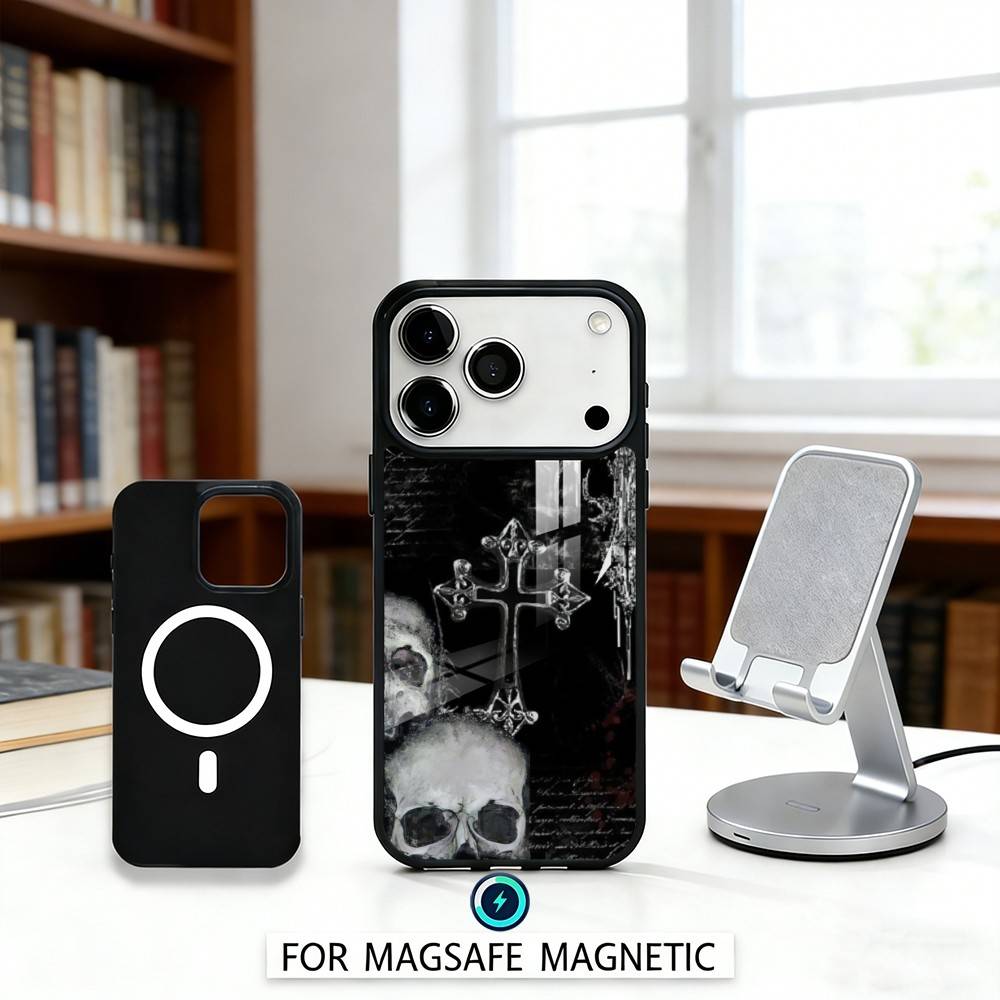 

Gothic Coquette Cyber Sigilism Phone Case Magnetic For iPhone17 16 15 14 13 12 Pro Max For Magsafe Wireless Charging Cover iPhone12