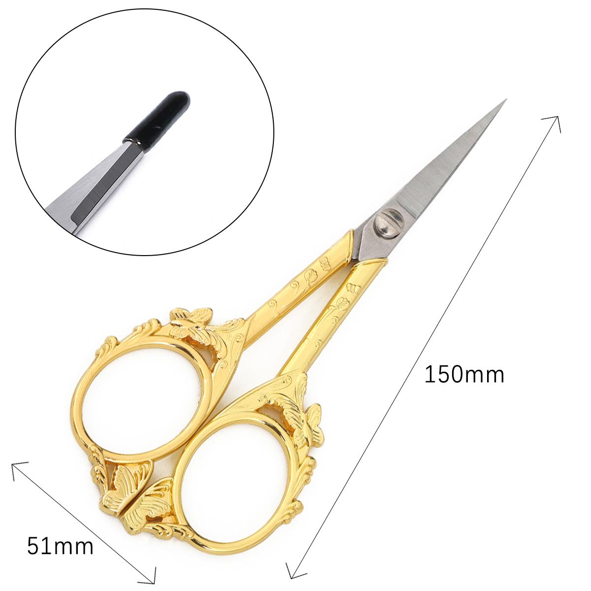 

120x51x6 мм 1 шт./пакет, винтажные скульптурные ножницы из нержавеющей стали с бабочкой для домашнего быта и ручных инструментов 120x51x6mm 1pc/bag