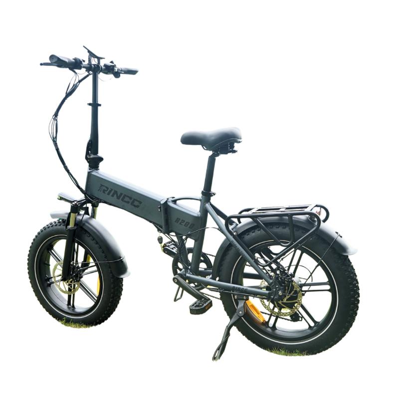 Rincc R200 All-Terrain Folding Adult Electric Bicycle 750W Motor 50KM/H Top Speed 20 Inch Fat Tires 48V15AH Battery City Commuting Electric Bike