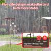 5-Pronged Base Iron Bird Bath Feeder Retro Standing Bird Bath Freestanding Birdbath  Balcony