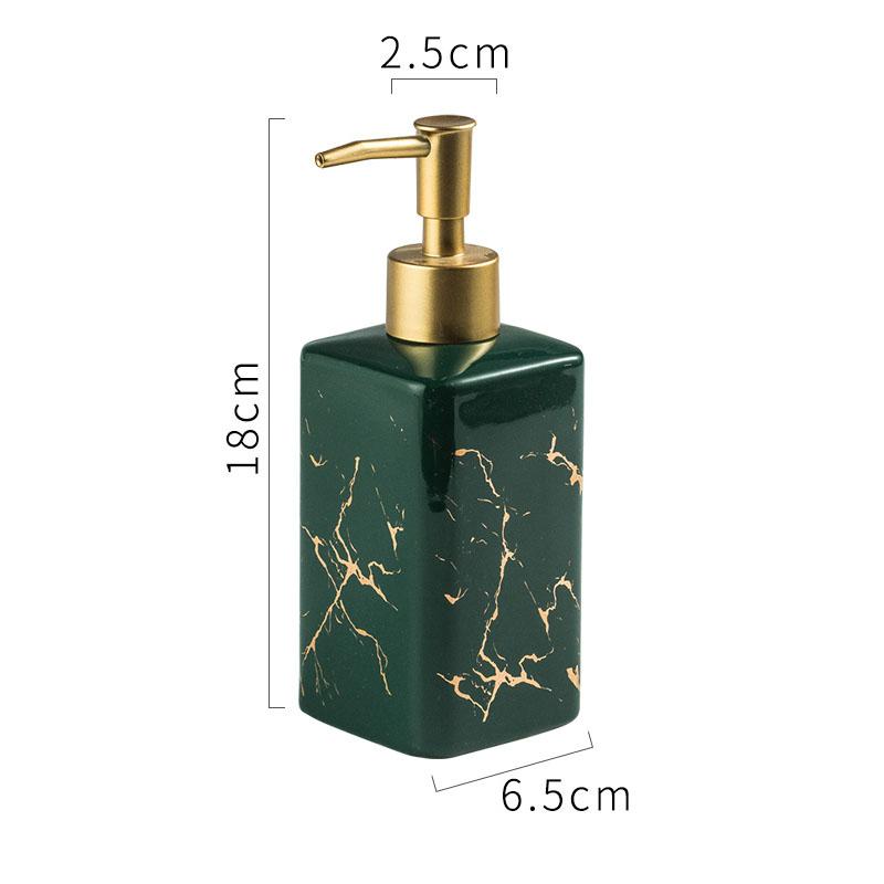 Color Ceramic Bathroom Soap Dispenser Shampoo Bottle Creative Color Household Liquid Soap Dispenser Cabins Hotel Apartment