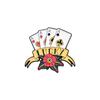 Lucky Spades Plum Block Playing Card Enamel Pins Funny Poker Chess Card Board Game Brooch Clothes Lapel Backpack Badge Jewelry