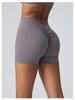 Wharton Women's Quick-Dry Sports Running Shorts - Breathable, V-Waist, Peach Hip Design