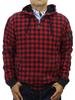 POLO RALPH LAUREN Buffalo Check Hooded Size REDTAFFETTA MA-1 Jacket, L, (Product Code 0101741)