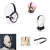 SM BDSM Sexleketøy Parspill Rollelek Katt/Hund Slave PU+rustfritt stål Nesekrok Gag Bondage Oralsex