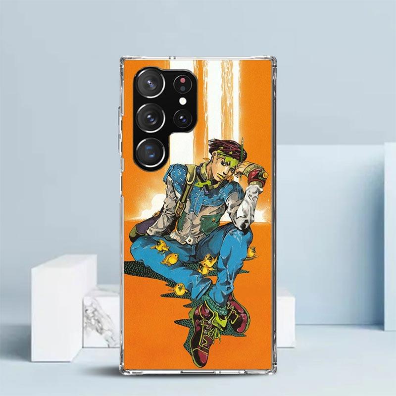 JoJo Adventure Rohan Kishibe Soft Cover for Samsung Galaxy S25 Edge S26 S24 S23 Ultra Phone Case S22 S21 Plus S20 FE Print Patte