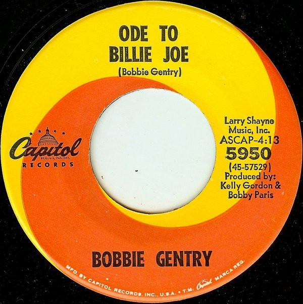 7inch Record BOBBIE GENTRY - Ode To Billie Joe / Mississippi Del 5950 CAPITOL 1967 US Blues Used