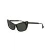 Gucci Cat Eye Frame Acetate Sunglasses Black Black Grey