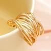 C-Shaped Ear Cuff Elegant Exaggerated Ear Clips Unique Wide Clip-On Earrings  Women
