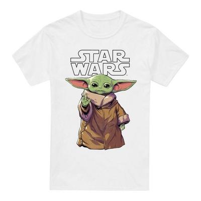Star Wars Mandalorian Unisex Erwachsenen Ruhiger Grogu T-Shirt