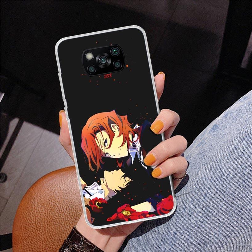 Bungo Stray Dogs Double Black Phone Case For Xiaomi Poco X7 X6 X5 Pro F7 Ultra Redmi 15C 15 13C 13 12C 12 10 10A 10C 9 9A 9C 9T