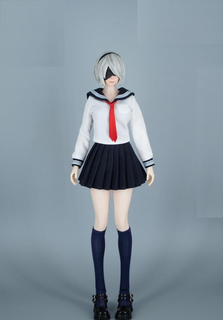

Toys Hobbies Scale Action Figure Compatible with TBLeague SAtoys SA011A Beautiful Female Fashion Sexy High School Girl Sailor Uniform and Shoes Set