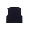 Spring 2025 Women's Versatile Sleeveless Round Neck Solid Color Short Vest
