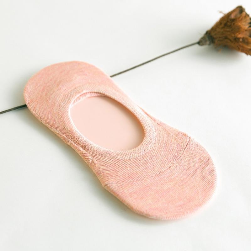 Women's Summer Candy Color Silicone Light Mouth Solid Color Invisible Boat Socks