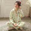 Spring/Summer Women's Striped Love Bear Pajama Set