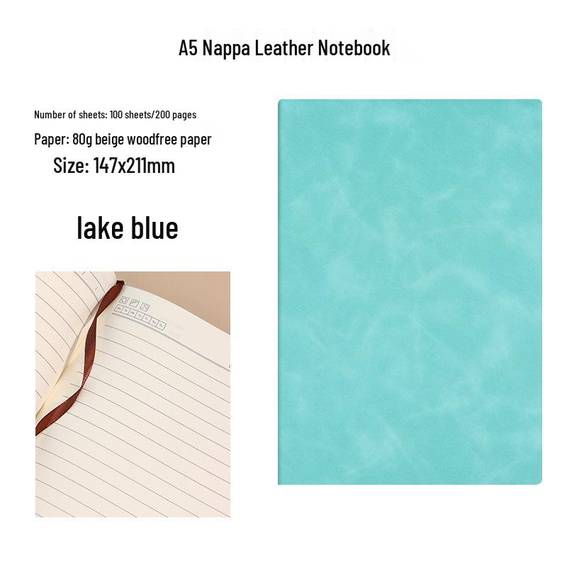 A5 PU Leather Business Office Notebook with Daolin Paper
