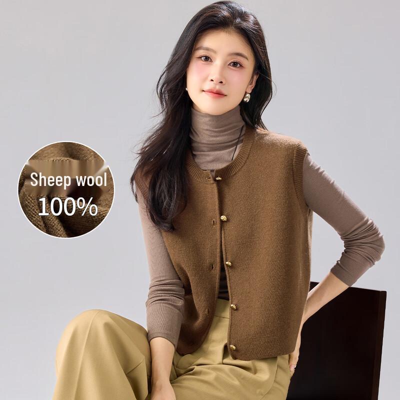 

Women s 100% Merino Wool Knit Vest XL