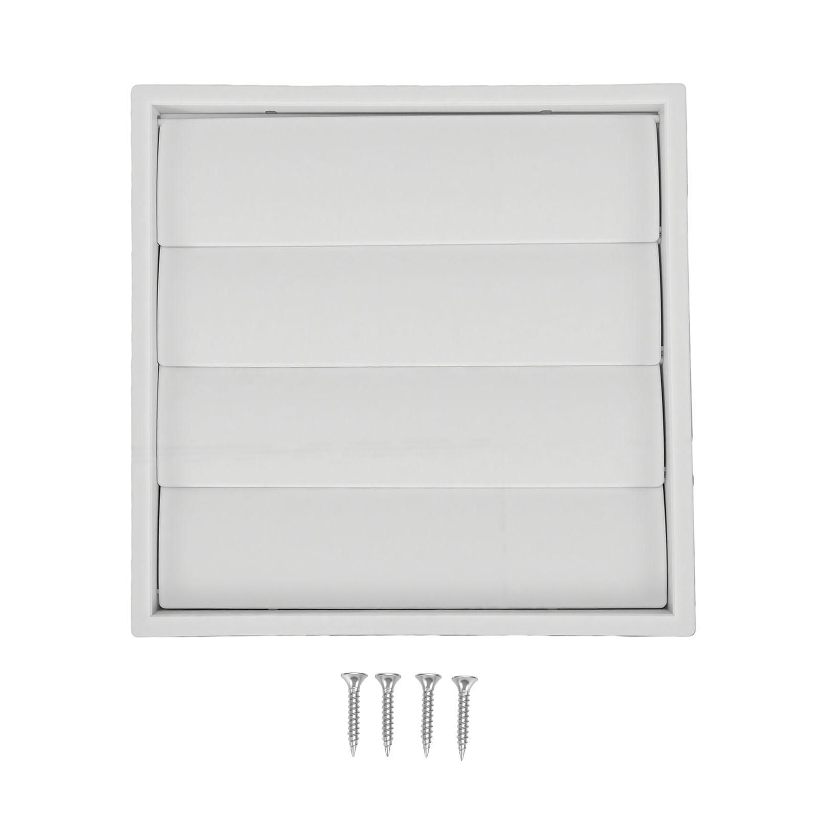 Couvercle de ventilation à persiennes gravitationnelles 6 pouces, cadre 175*175 mm
