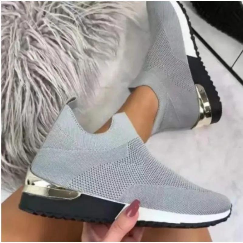 Women's Casual Sneakers Women's Breathable Plus Size 43 Women's Casual Platform Shoes Zapatos De Mujer Zapatillas De Deporte