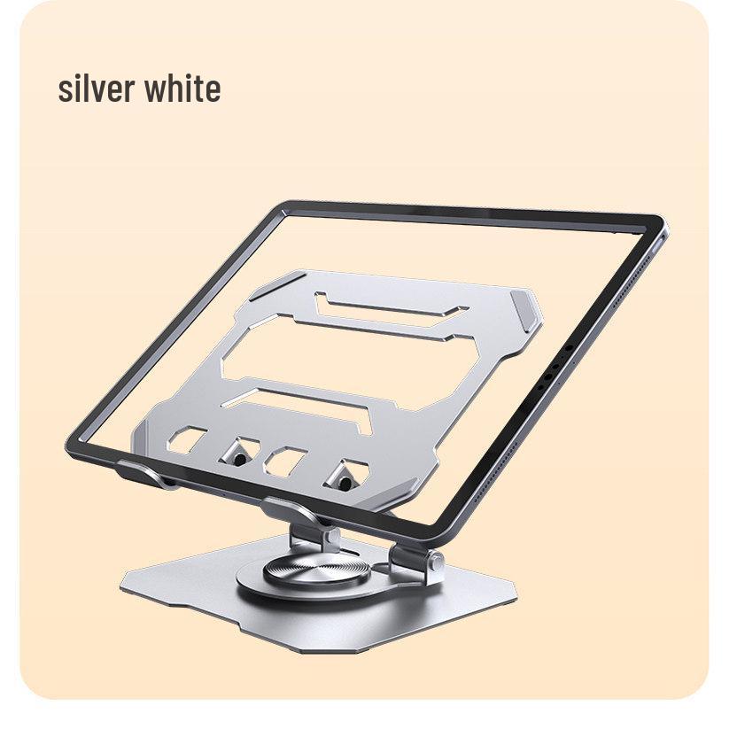 Foldable Metal Laptop & Tablet Stand with 360° Rotation and Double Rod Support