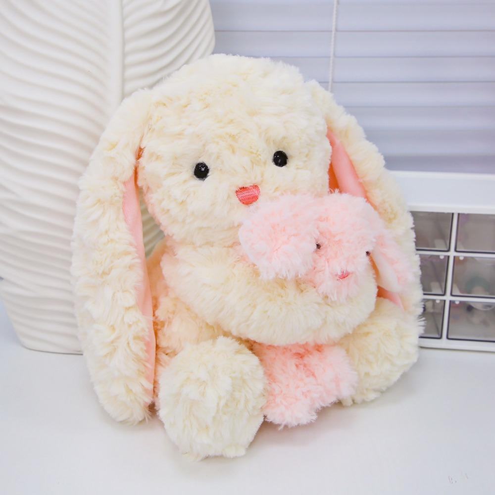Handmade Bunny Doll Stuffed Toy Fluffy Parent Child Bear Stuffed Animals  Party Supplies