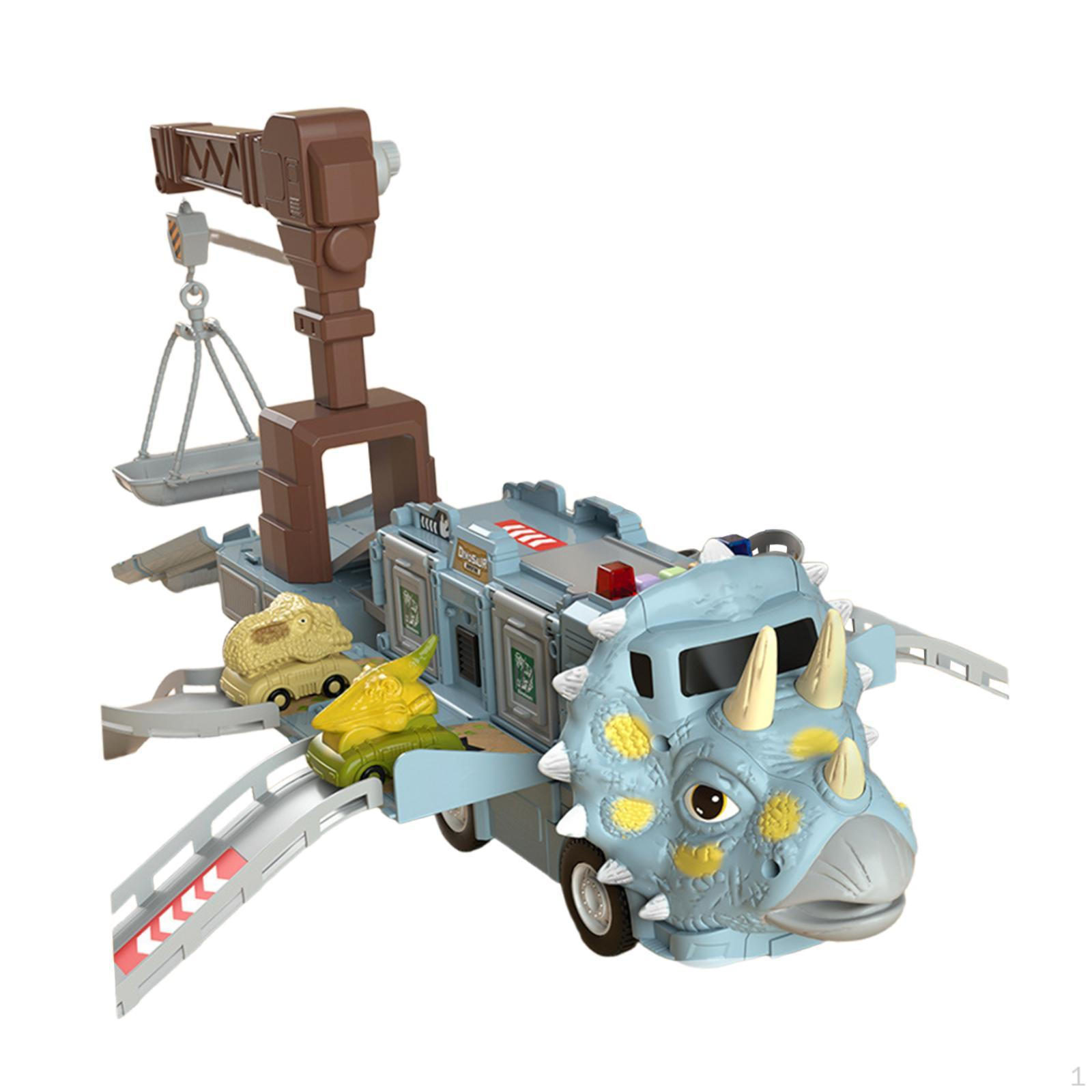 

Dinosaur Track Sliding Cars Inertia Car Toy 2 Modes Party Supplies Birthday Gift Interaction Game Style D