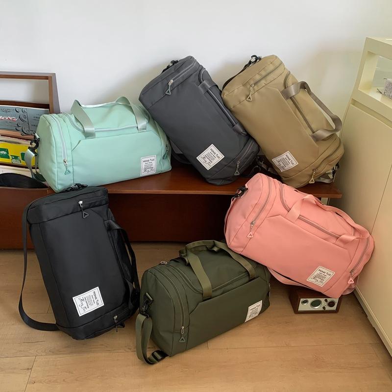 -capacity Short-distance Travel Bag, Simple Dry and Wet Separation Luggage Bag, Women's and Men's Fashion Going Out Fitness Bag