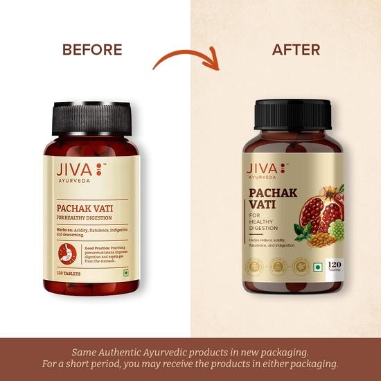 Jiva Pachak Vati Tablets 500mg 120 Tablet | Helpful In Digestion |Goodness Of Babool, Ajwain, Amalaki & Lavang | For Men & Women(Pack of 2)