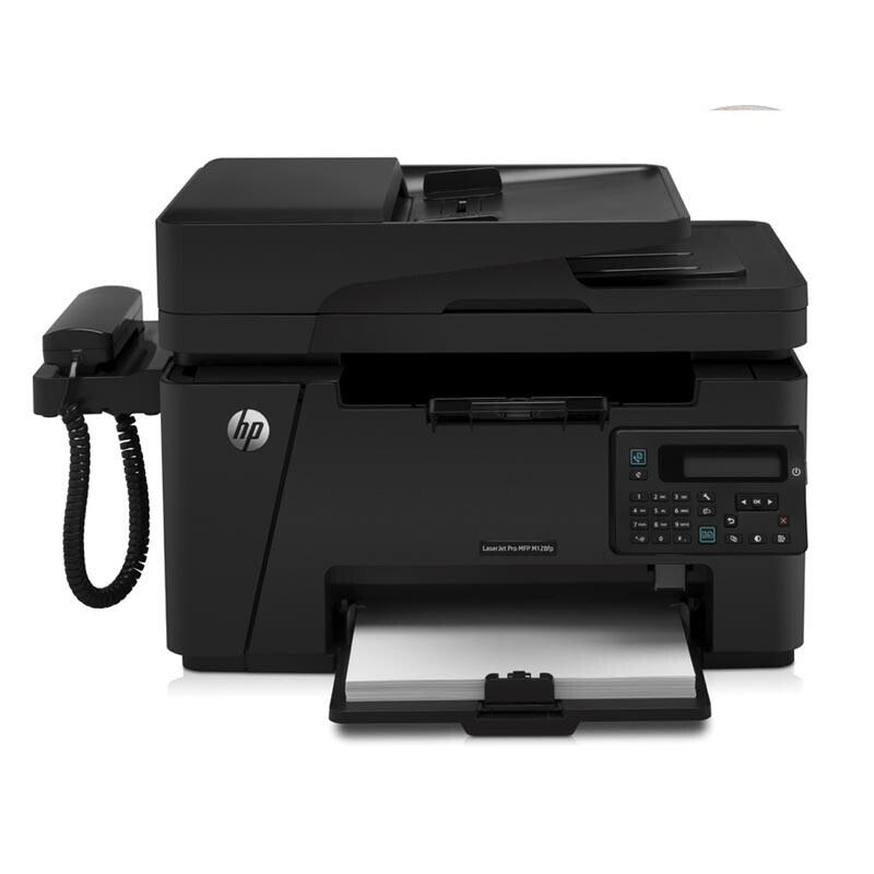 HP LaserJet Pro M128FP MFP Black & White Laser Printer with Fax Handset CN Plug (adapter Included)