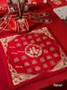 Wedding Blessing Blanket: Bridal Bed Decor, Happy Cushion, Noble Birth Symbol, Dowry Gift, Mai Taibao.