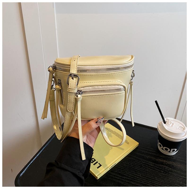 

Высококачественная текстура модная универсальная маленькая сумка женская новая простая и трендовая темпераментная сумка-ведро через плечо на одном плече жёлтый