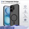 KEYSION Magnetic Phone Case for VIVO V60 Soft Silicone+PC Matte Translucent Clear Shockproof Back Cover for VIVO V60 5G
