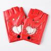 Women's Half-Finger Steel Pole Dance Gloves for Nightclub and Fashion Shows