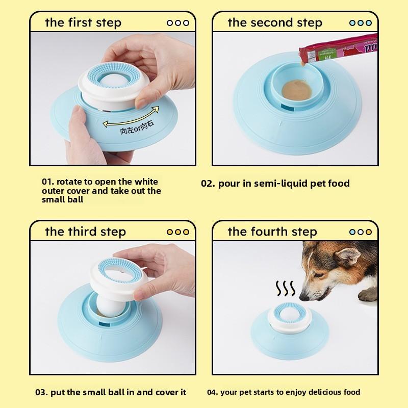 Pet Supplies - Dog Toys, Lick-pleasing Toys, Anti-tipover Snacks Boredom Relief Treats, Slow-eating Plates, Tooth Cleaning Toys, Cat Entertaining Toys